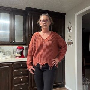 Women's Rust Sweater